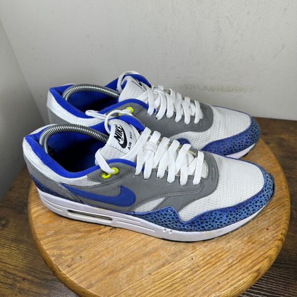 Nike Other - Nike Air Max 1 Safari Pack White Blue Grey 308866-142 Mens Size 11 2009 Vintage